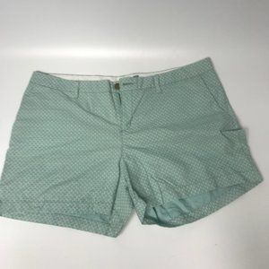 Old Navy Floral Print Shorts Size 14 Green Casual
